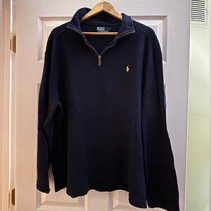 Polo Navy Blue Quarter Zip- XXL
